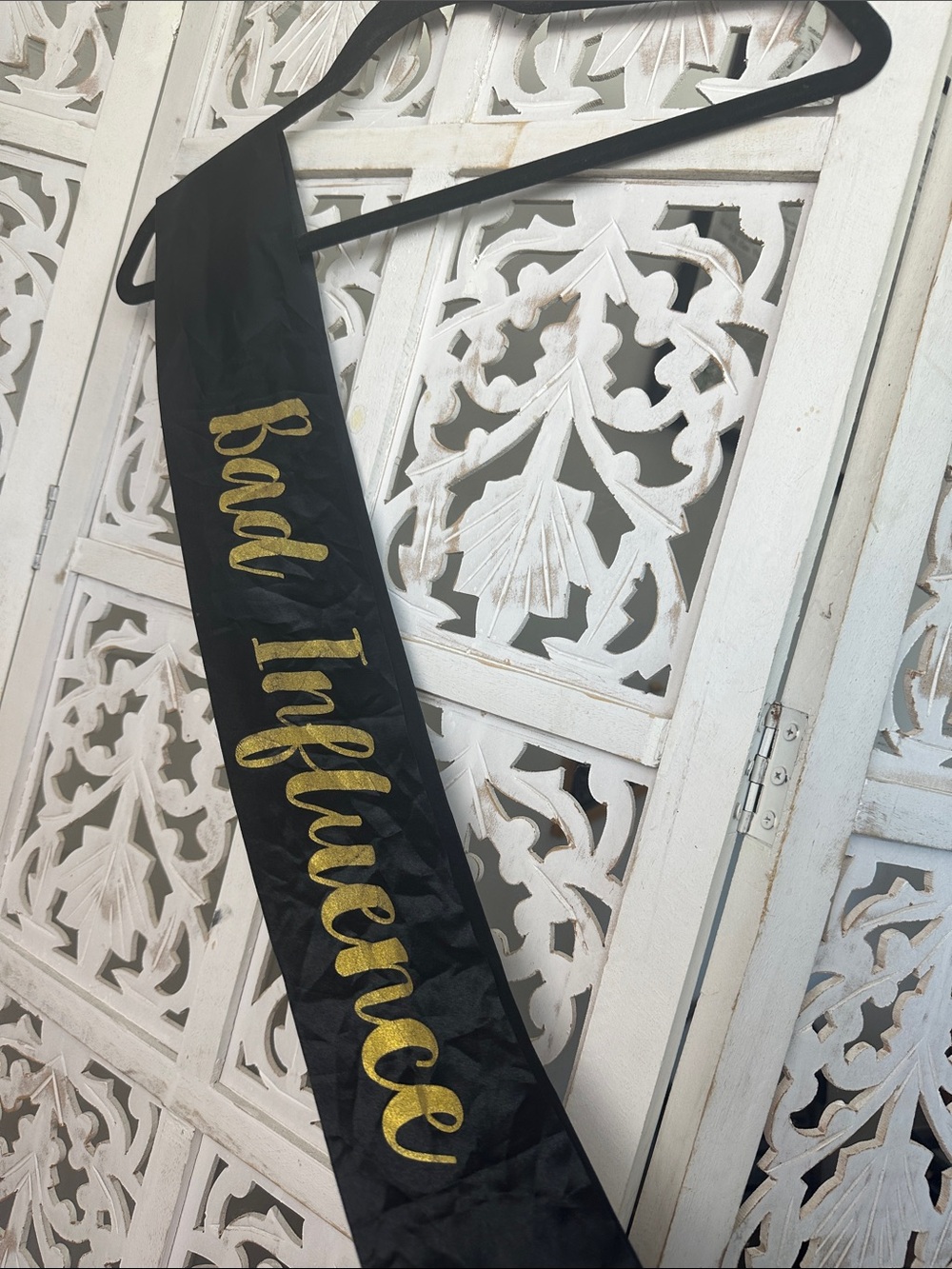 ‘Bad Influence’ Party Birthday Sash